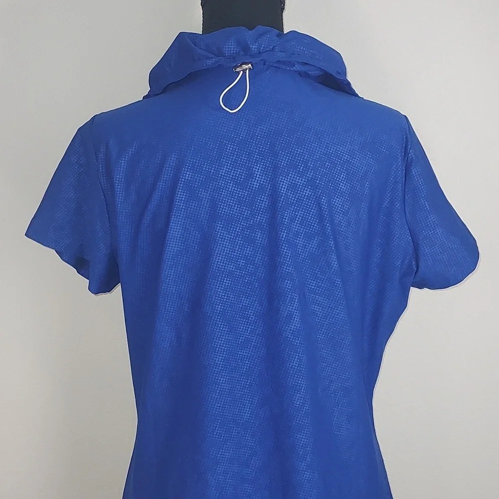 Nike Golf Dri-Fit Blue Zip Front Performance Top Women's Size Large
